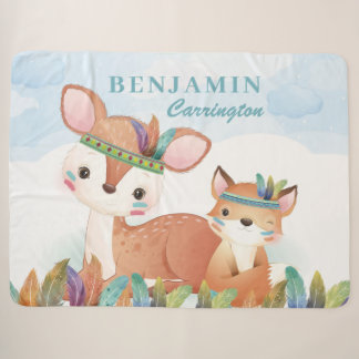 Bohemischer Stammesfuchs und Fawn mit Federn + Nam Sherpadecke