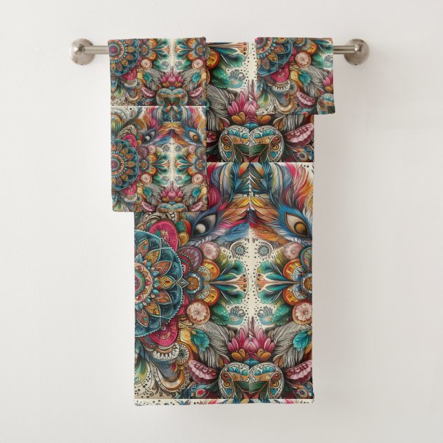 Bohemischer Stil Badhandtuch Set (Insitu)