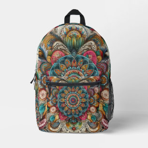 Bohemischer Stil Bedruckter Rucksack