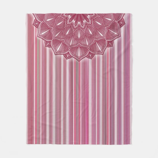 Bohemischer Stil mit Streifen Fleecedecke (Vorderseite)