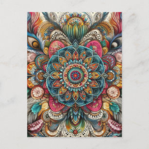 Bohemischer Stil Postkarte