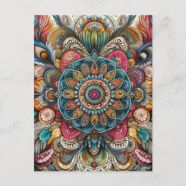 Bohemischer Stil Postkarte (Vorderseite)