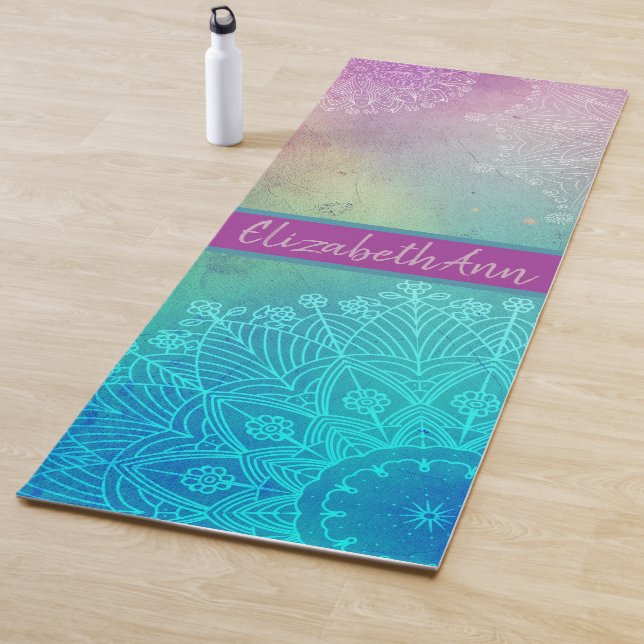Bohemischer Stil Yogamatte (Beispiel)