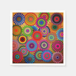 Bohemischer Stilpapier Napkins Serviette