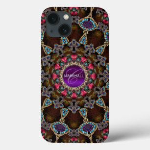 Bohemischer Tapisserie-Kunst-MonogrammCaseMate Case-Mate iPhone Hülle