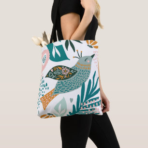 Bohemischer Vogel mit Chic-botanischen mit