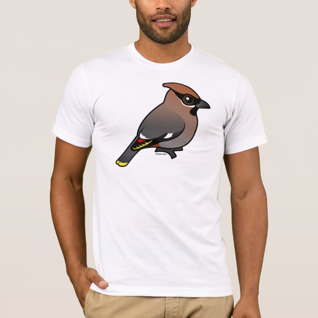 Bohemischer Waxwing T-Shirt (Vorderseite)