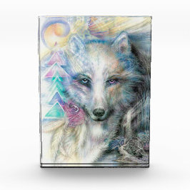 Bohemischer Weißwolf-Foto Fotoblock