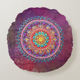Bohemisches Art-Kissen Rundes Kissen