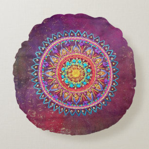 Bohemisches Art-Kissen Rundes Kissen