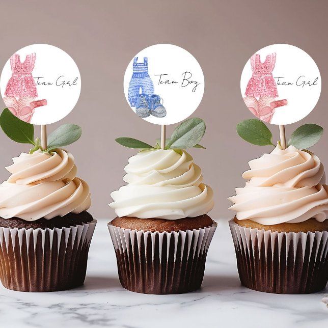 Bohemisches Baby Clothes Team Girl Gender Runder Aufkleber (Von Creator hochgeladen)