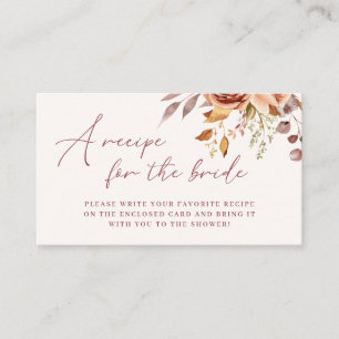 Bohemisches Blumenkohl-Brautparty Begleitkarte