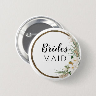 Bohemisches Brautparty Button Bridesmaid