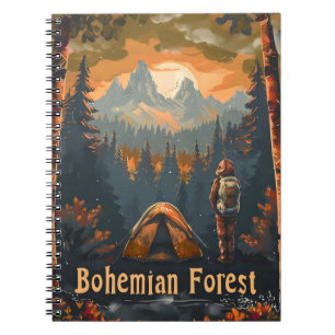 Bohemisches Camping Notizblock