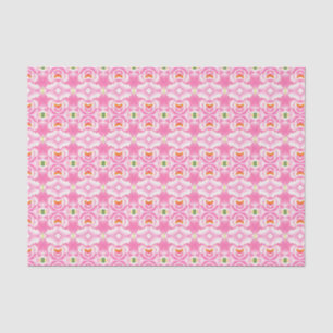 Bohemisches Chic Pink Gefärbte Krawatte Muster Gew Seidenpapier