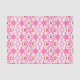 Bohemisches Chic Pink Gefärbte Krawatte Muster Gew Seidenpapier