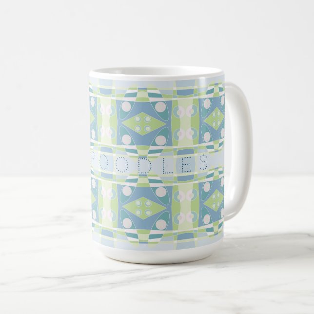 Bohemisches Chintz 20 Pastellgrün Kaffeetasse (VorderseiteRechts)