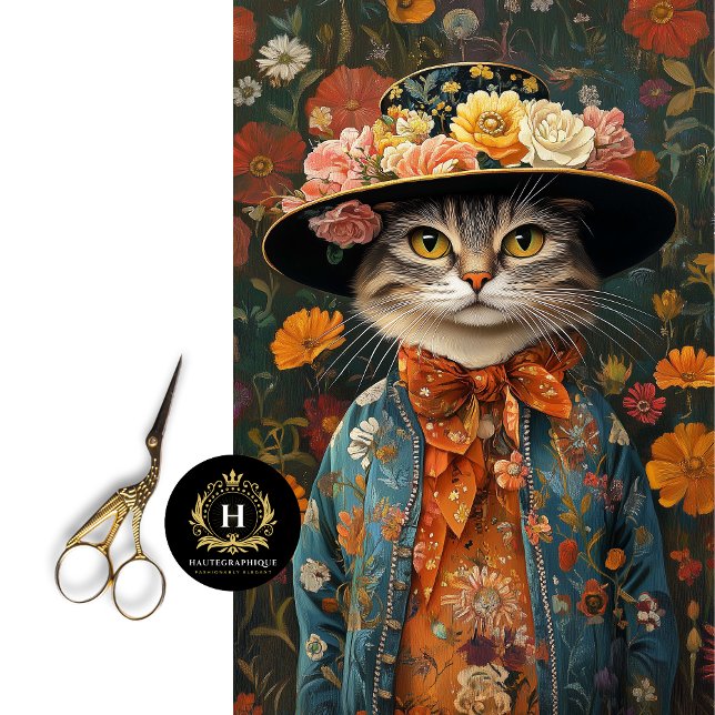 Bohemisches Dekor der Katze Seidenpapier (Von Creator hochgeladen)