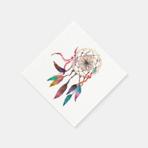Bohemisches Dreamcatcher in der vibrierenden Serviette