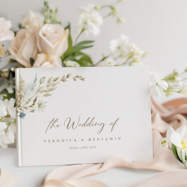 Bohemisches elegantes Gästebuch für Wiesengras