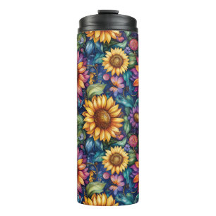 Bohemisches florales Dreamscape Thermosbecher