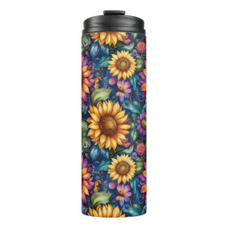 Bohemisches florales Dreamscape Thermosbecher