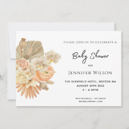 Bohemisches Foto-Babydusche Save The Date