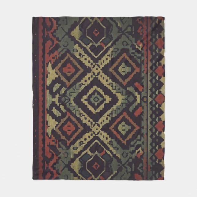 Bohemisches Gewebe Fleecedecke (Vorderseite)