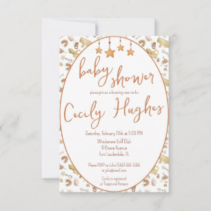 Bohemisches Kinderspielzeug Naturholz, Öko Babydus Einladung