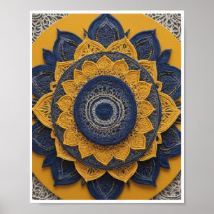 Bohemisches Kunstwerk mandala Poster Zimmer Dekora