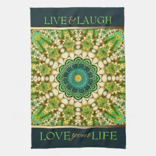 Bohemisches Mandala Teetuch Küchentuch