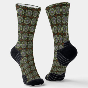 Bohemisches Medaillendesign Socken
