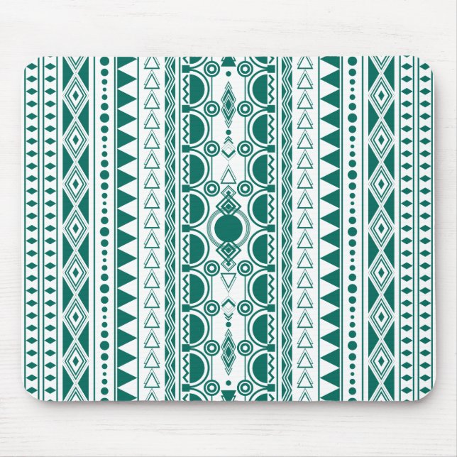 Bohemisches Ornament 30122020 Pfau Mousepad (Vorne)