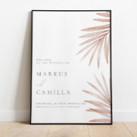 Bohemisches Pampas Grass Wedding Sign