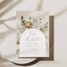 Bohemisches Pampasgras Save the Date