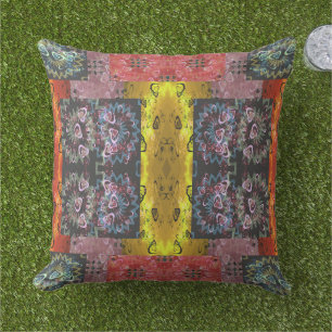 Bohemisches Patchwork Kissen