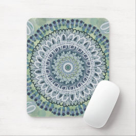 Bohemisches Shabby Chic Mandala Dot Art Design Mousepad