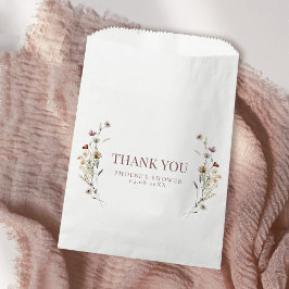 Bohemisches Wildblume Brautparty Geschenktütchen