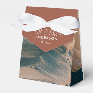 Bohenian boho aquamarine Rost Terrakotta Gastgesch Geschenkschachtel