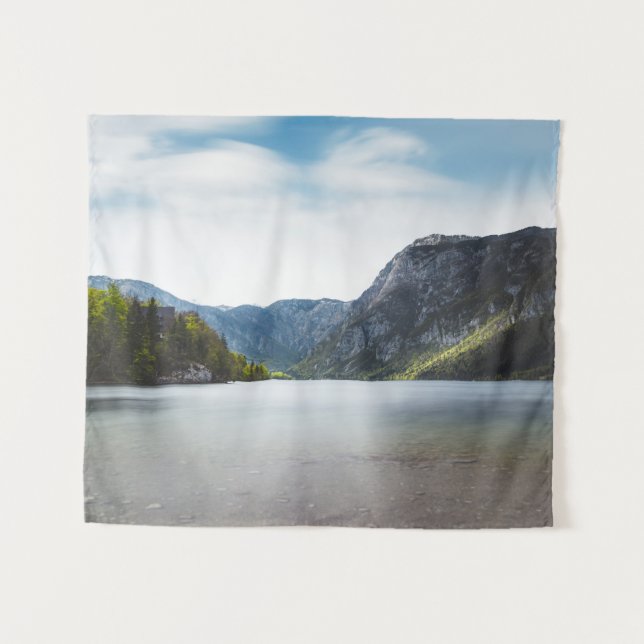 Bohinj-See, Slowenien Wandteppich (Vorderseite (Horizontal))