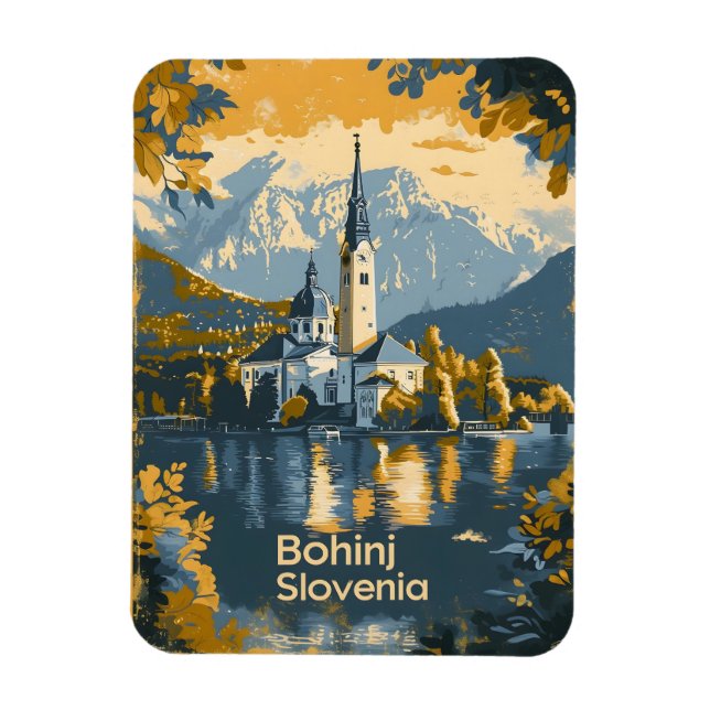 Bohinj Slowenien Magnet (Vertikal)