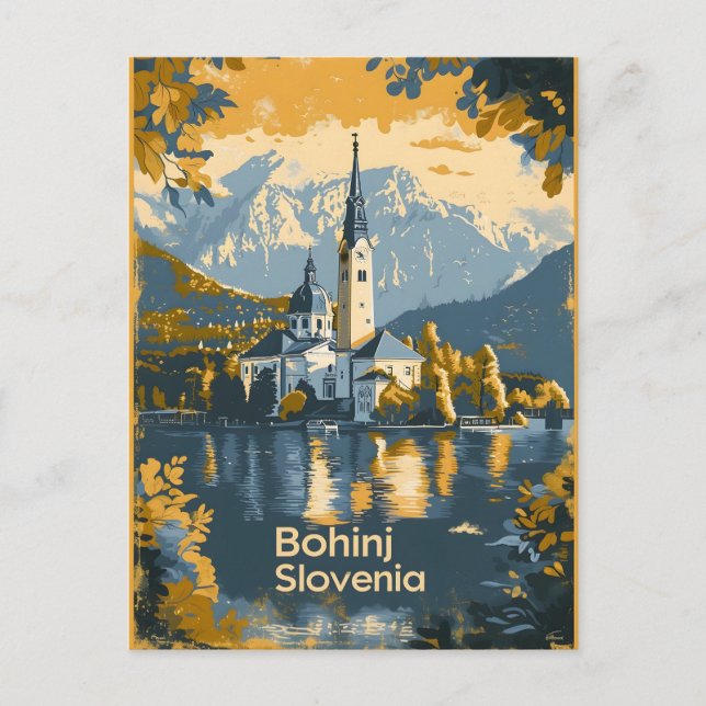 Bohinj Slowenien Postkarte (Vorderseite)