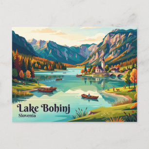 Bohinjsee, Oberkrain, Bohinj, Slowenien Postkarte