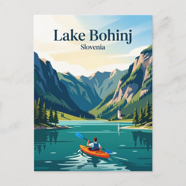 Bohinjsee, Slowenien Postkarte (Vorderseite)