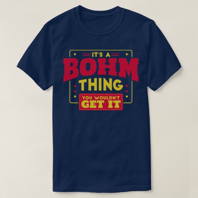Bohm T-Shirt (Design vorne)