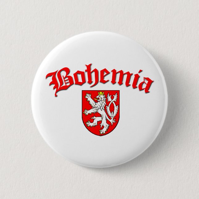 Böhmen-Flagge 1 (w/inscription) Button (Vorderseite)
