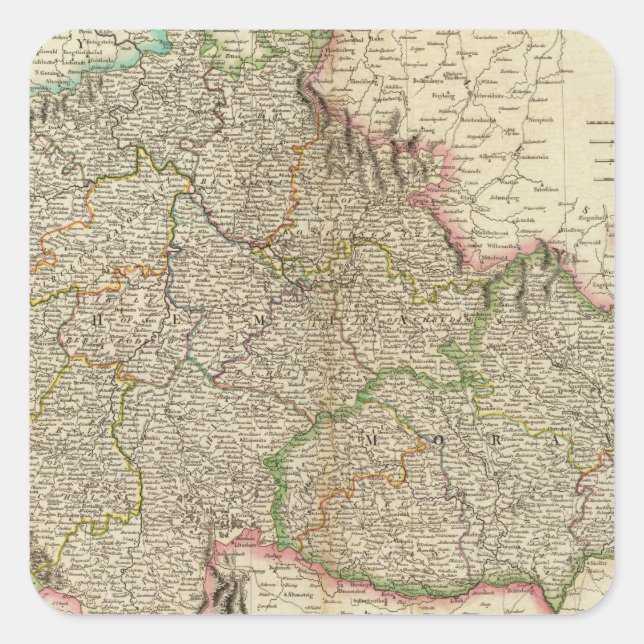 Böhmen, Mähren Quadratischer Aufkleber (Vorderseite)