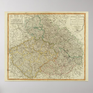 Böhmen, Schlesien, Mähren, Lausitze Poster