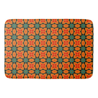 Böhmisch-Marokkanisches Geometrisches Blumenmuster Badematte