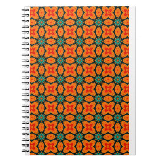 Böhmisch-Marokkanisches Geometrisches Blumenmuster Notizblock